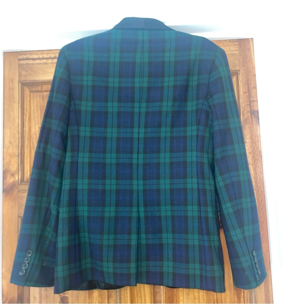 Crewcuts Boys' 16 Ludlow Blazer in stretch wool blend Tartan Plaid Shawl Collar - Picture 5 of 11